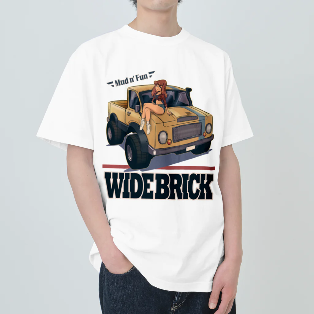 nidan-illustrationの"WIDE BRICK" Heavyweight T-Shirt