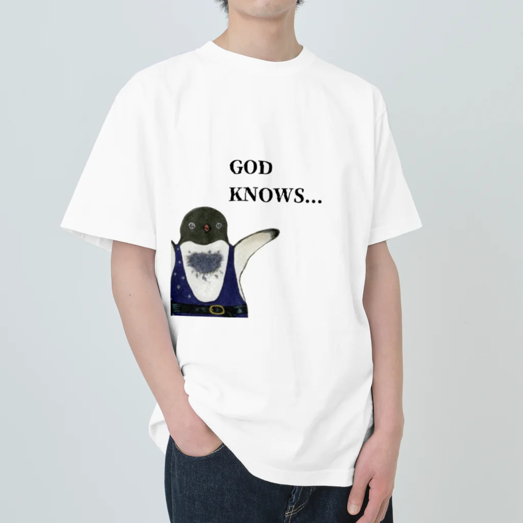 ヤママユ(ヤママユ・ペンギイナ)のGOD KNOWS... Heavyweight T-Shirt