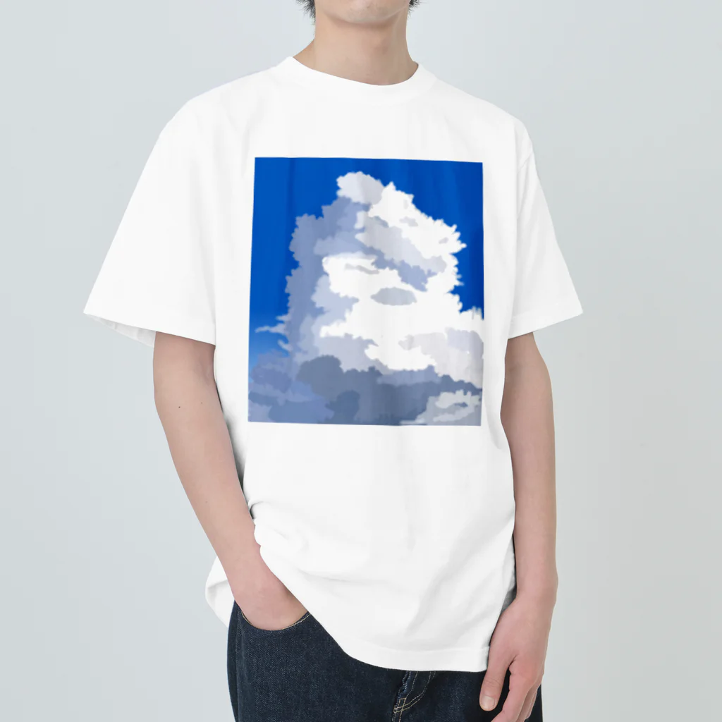 satoharuのもくもく積乱雲 ヘビーウェイトTシャツ
