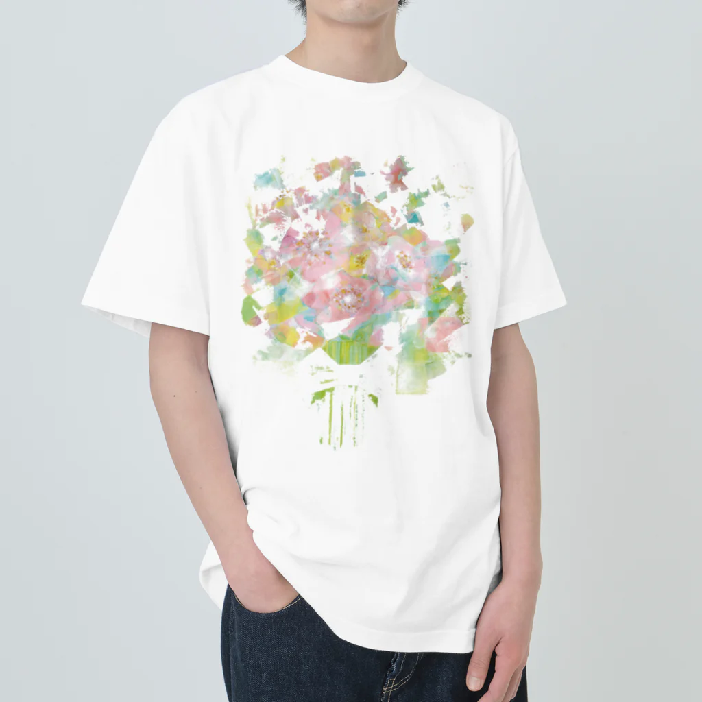 リトマスブルーム の花束１ ヘビーウェイトTシャツ