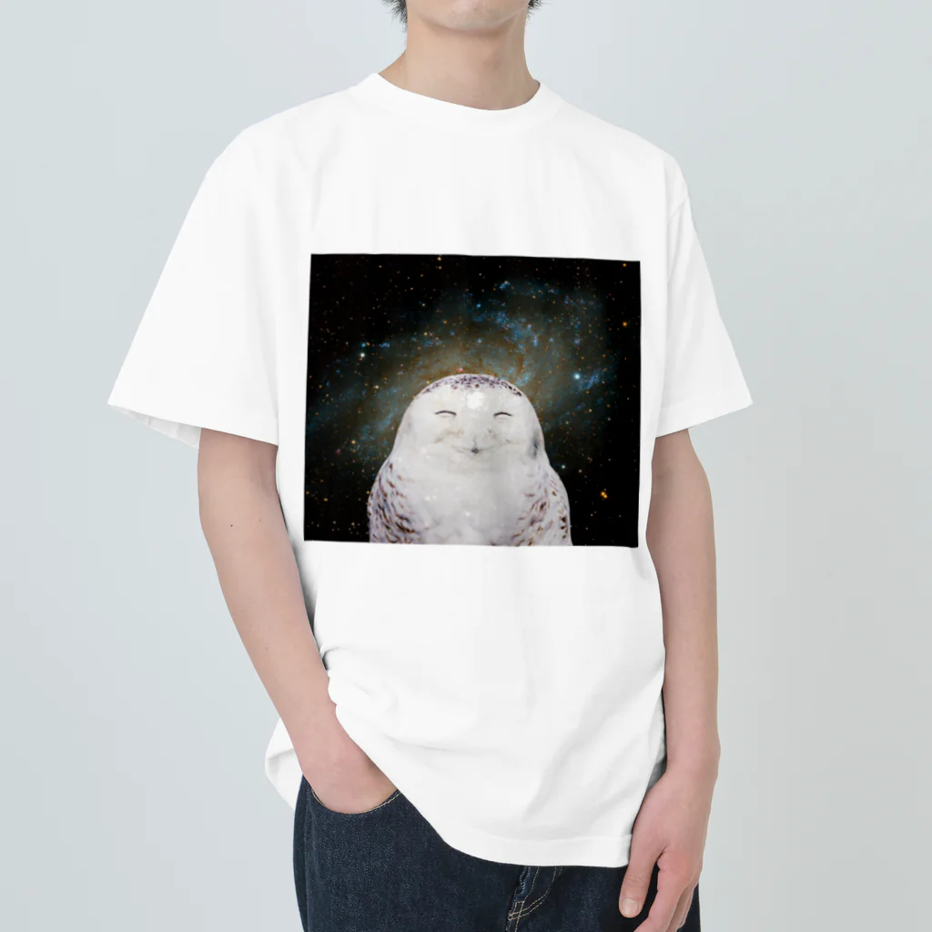 SpaceAnimal -スペースアニマル-の宇宙梟 Heavyweight T-Shirt