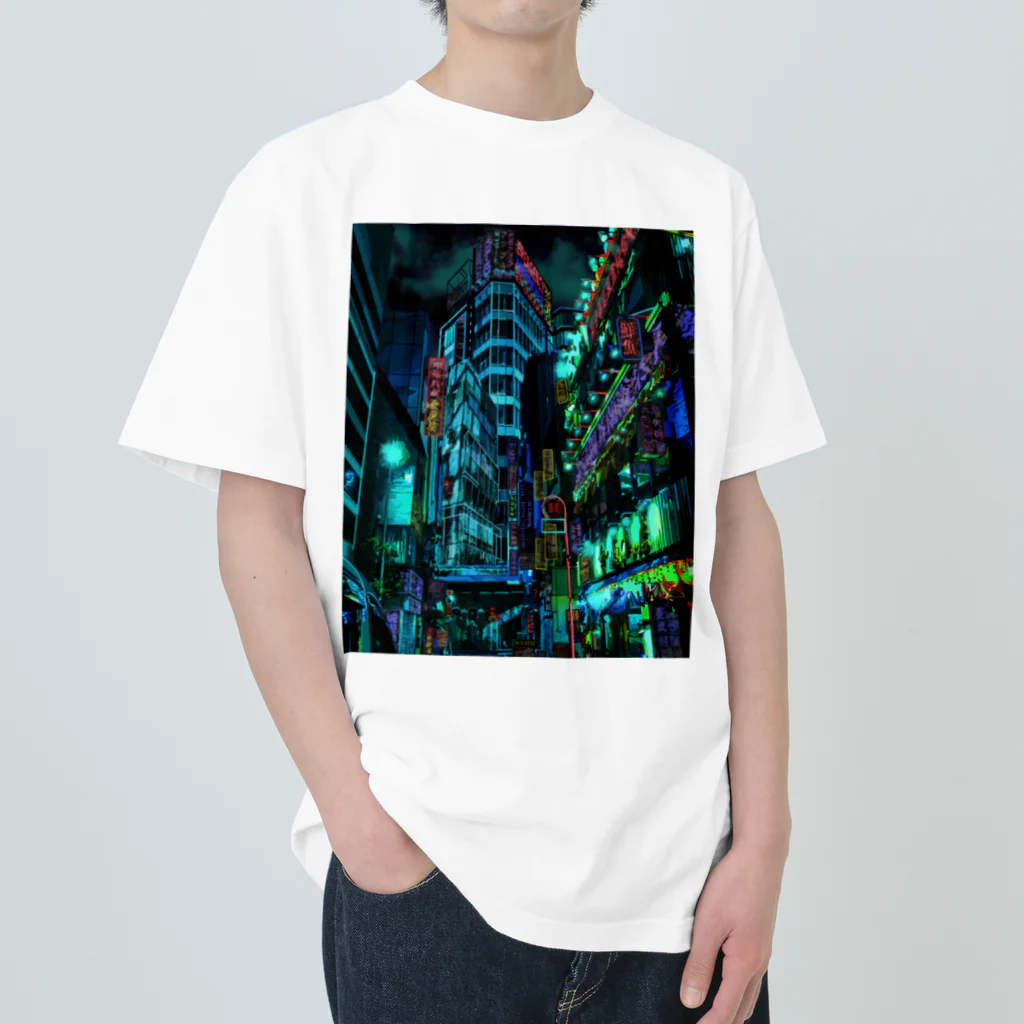 aero_acidのcyberpunk  tokyo ヘビーウェイトTシャツ