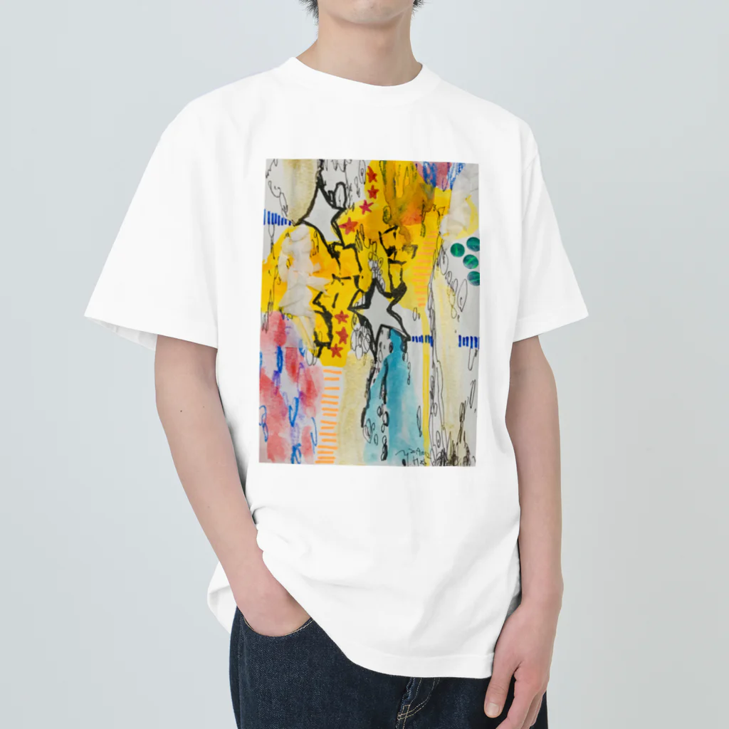 ヒラモトユミエの星屑を集めて Heavyweight T-Shirt