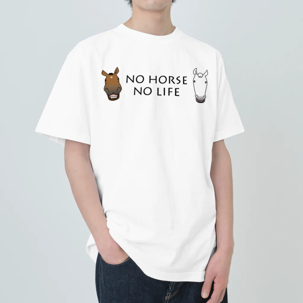 SHOP HAPPY HORSES（馬グッズ）のスピプーロゴ ヘビーウェイトTシャツ