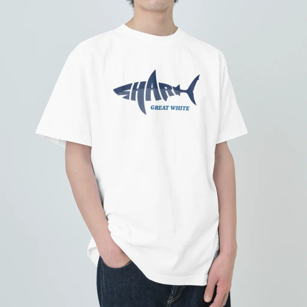 kg_shopのSHARK -Logo Style- ヘビーウェイトTシャツ