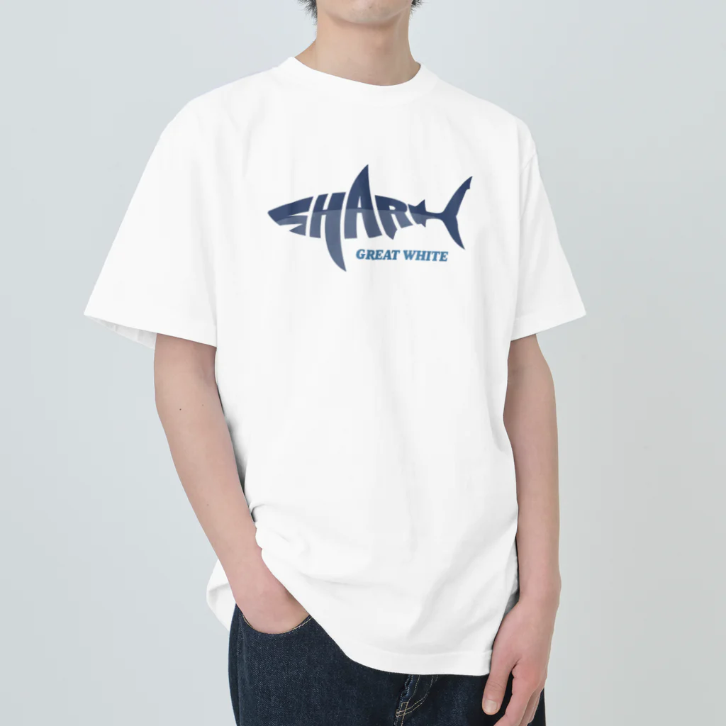 【予告】第２弾！#SUZURIのTシャツセール開催！！！★kg_shopのSHARK -Logo Style- Heavyweight T-Shirt