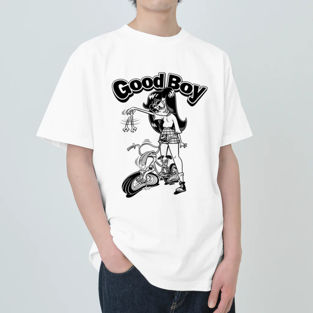 nidan-illustrationの"Good Boy" ヘビーウェイトTシャツ