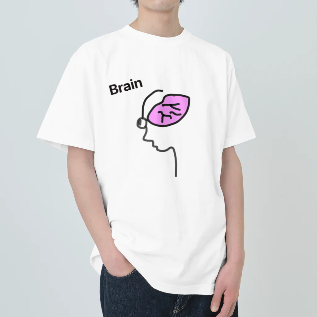 ペコりんショップの脳味噌 ヘビーウェイトTシャツ