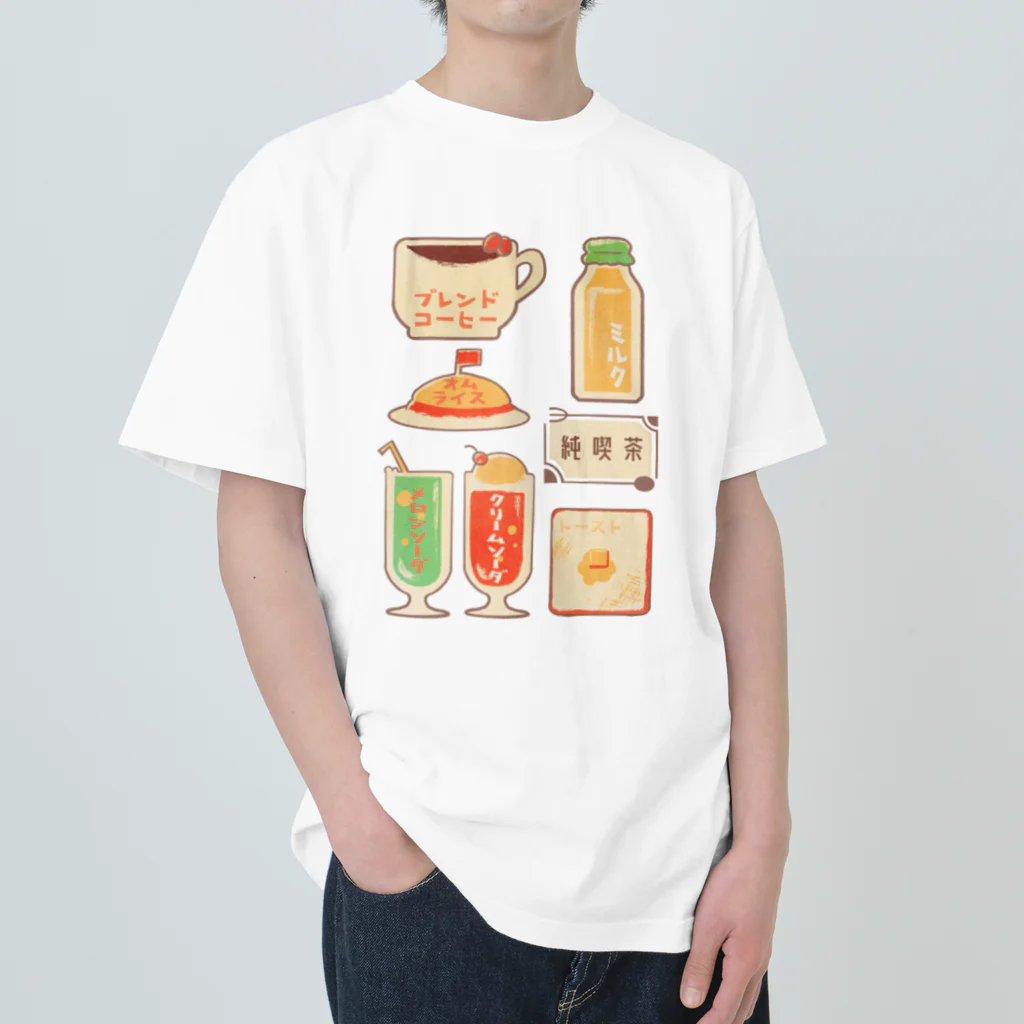 huroshikiの純喫茶のメニュー ヘビーウェイトTシャツ
