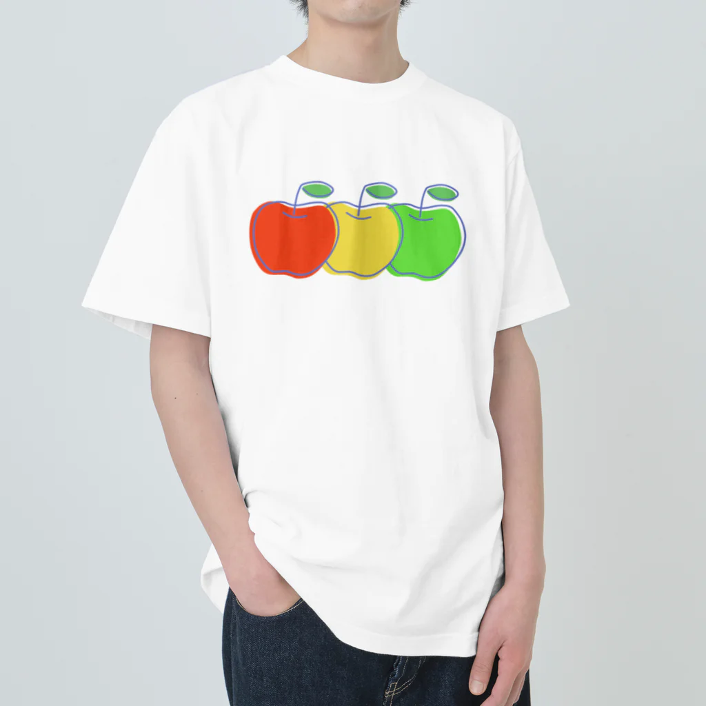 ハナのお店のりんご三兄弟 Heavyweight T-Shirt