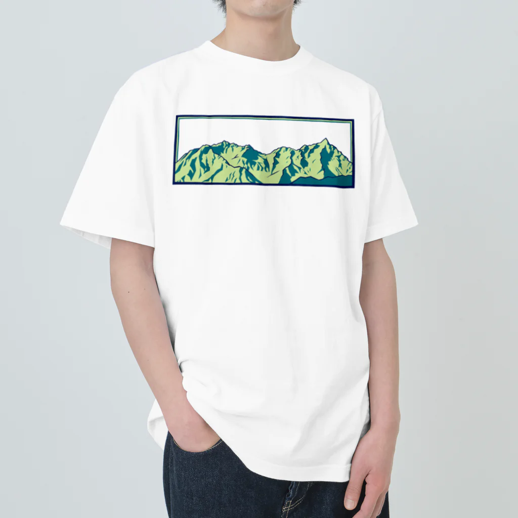 まつのき商店の槍穂高連峰B Heavyweight T-Shirt