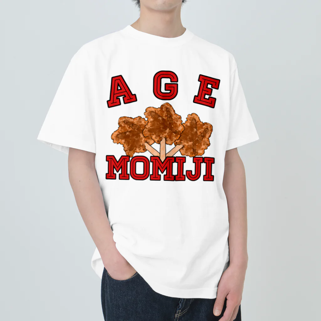 ヘンテコデザイン専門店　SYUNLABOのAGE MOMIJI ヘビーウェイトTシャツ