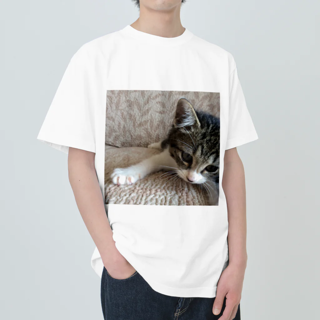 南の島のにゃんこのこねこのパル～南の島のにゃんこ～ Heavyweight T-Shirt