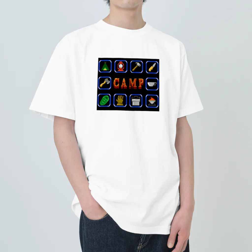 スロータイプ書店 Slowtype BooksのCAMP キャンプ 256-1 ヘビーウェイトTシャツ