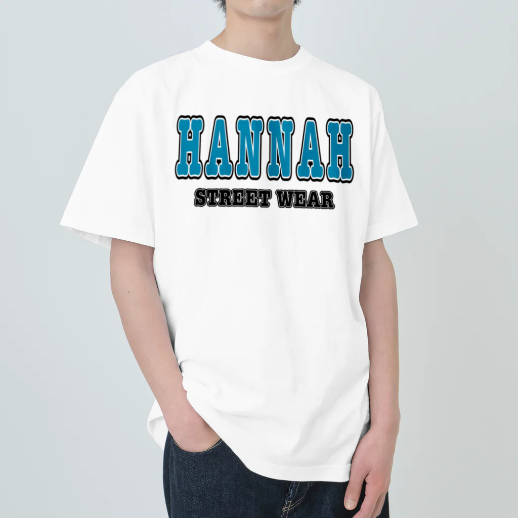 HANNAH street wear ハンナ　ストリートウェア(カバ店長)のHANNAH street wear "Wordmark“ ヘビーウェイトTシャツ