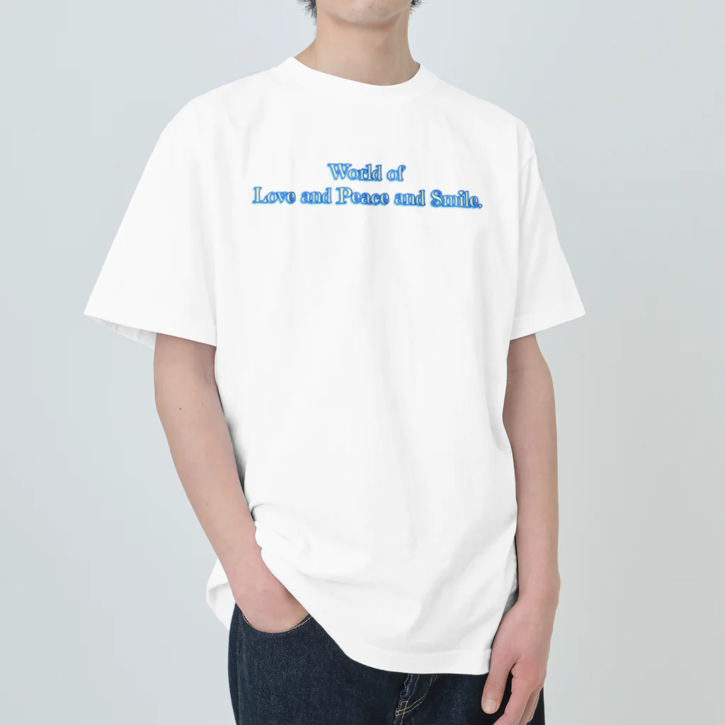 Mona♡ChirolのWorld of Love＆Peace＆SmileーBlue Vol.②ー ヘビーウェイトTシャツ