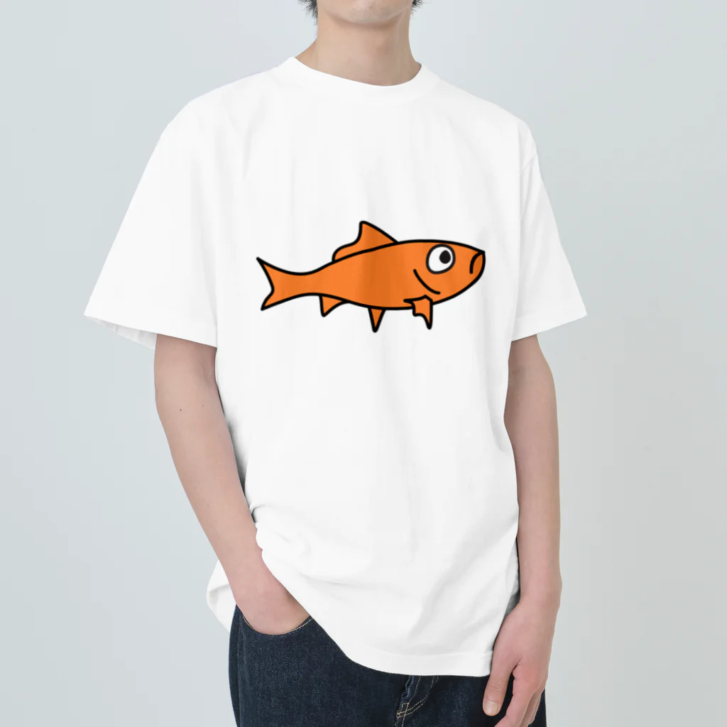 ゆるい生き物のゆるい金魚#1 Heavyweight T-Shirt