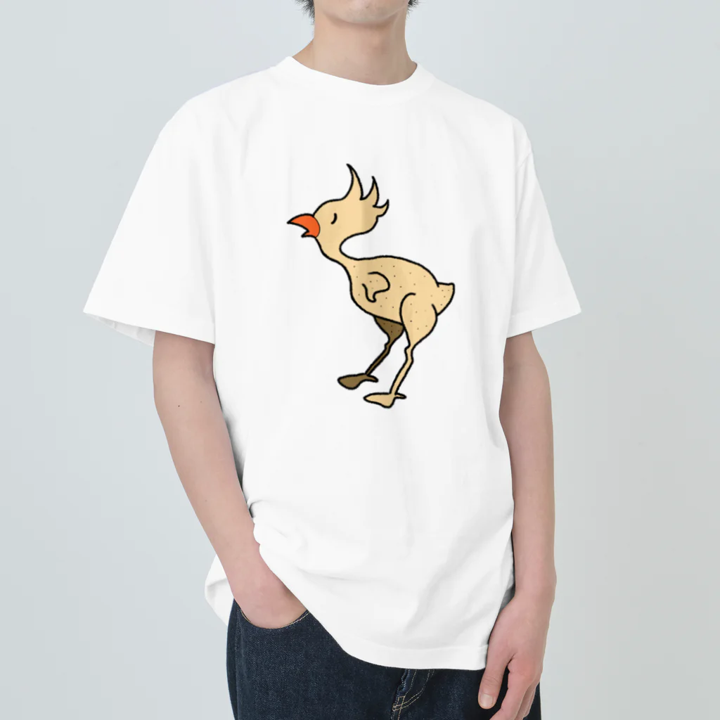 いしきんのなんかへんな鳥 ヘビーウェイトTシャツ