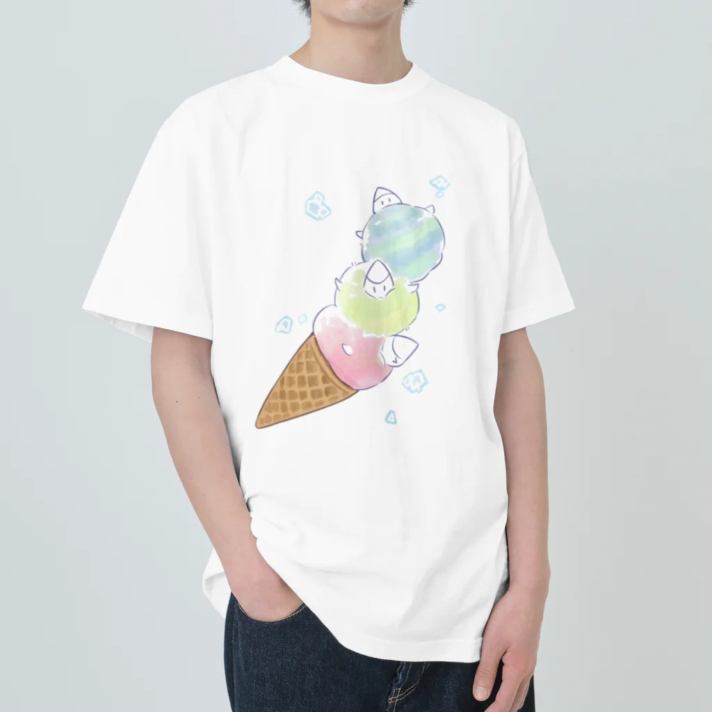 かのうの雪精のアイスごっこ Heavyweight T-Shirt