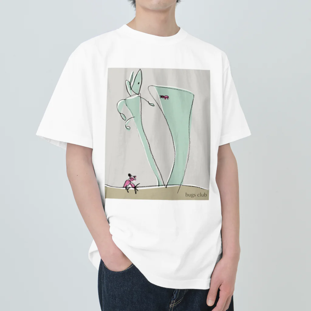 bugs club shopのpink panda Heavyweight T-Shirt
