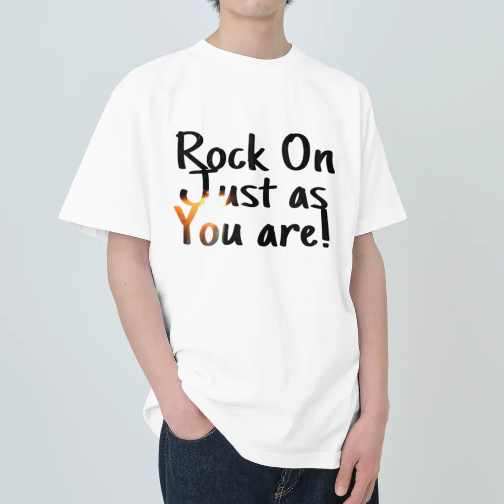 UNITED CHRONOのRock On(白) ヘビーウェイトTシャツ