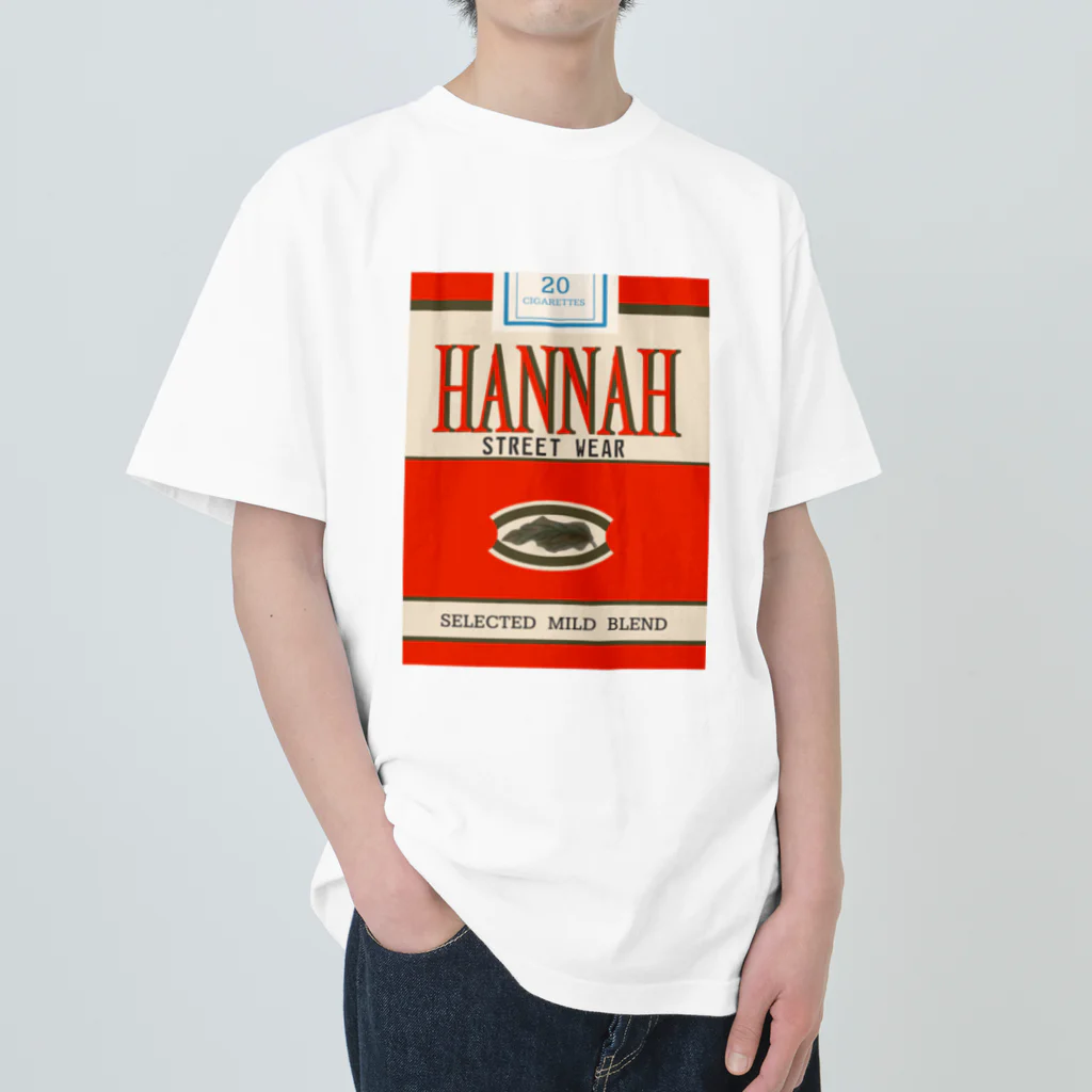HANNAH street wear ハンナ　ストリートウェア(カバ店長)のHANNAH  street wear "CIGARETTES“ Heavyweight T-Shirt