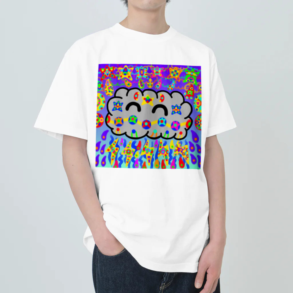 どりほぷの雨雲くん ヘビーウェイトTシャツ