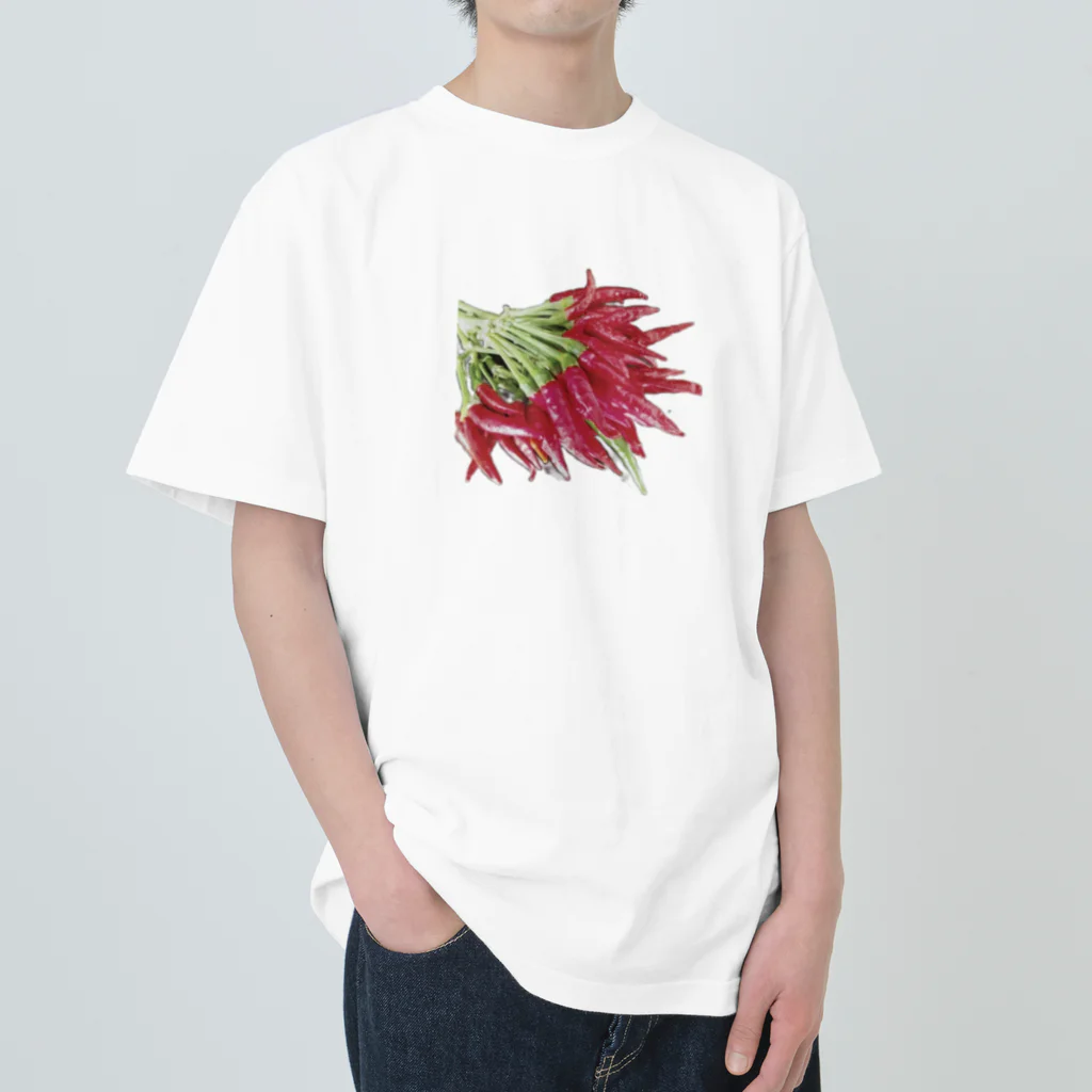 kanabooの魔除けのトウガラシ Heavyweight T-Shirt