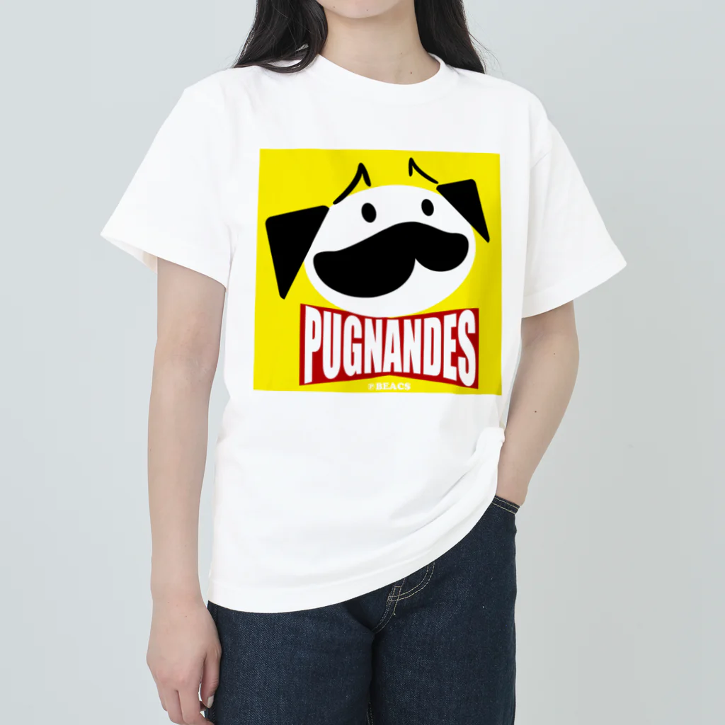 BEACSのPUGNANDES2022‗Yellow ヘビーウェイトTシャツ