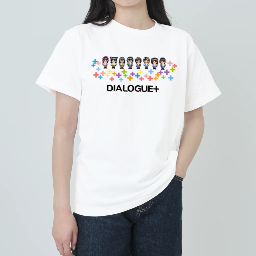 DIALOGUE＋のドットDIALOGUE＋ 箱推しヘビーウェイトTシャツ(白) ヘビーウェイトTシャツ