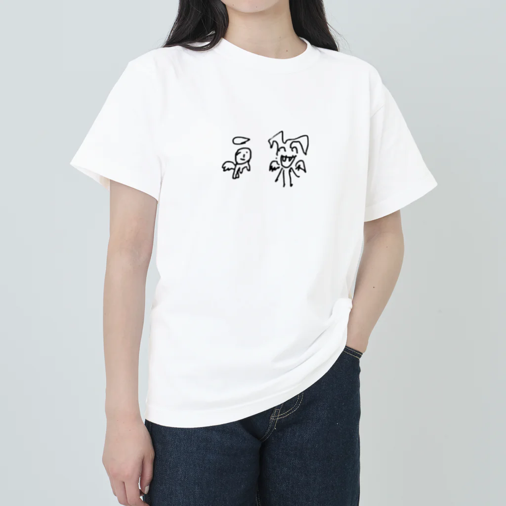 SHACHIの 天使と悪魔 ヘビーウェイトTシャツ