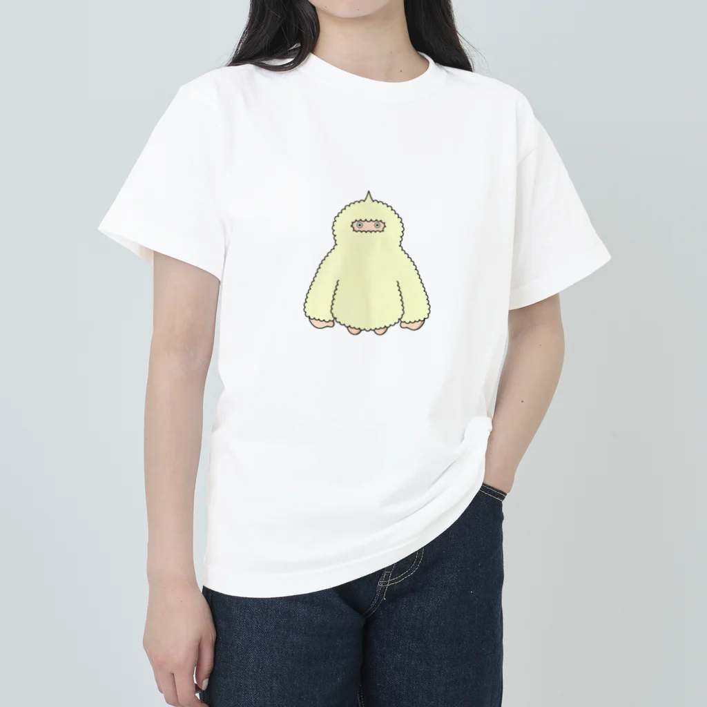 もこもこイエティのもこもこイエティ Heavyweight T-Shirt