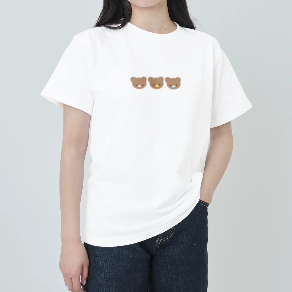 ’’BABYのおしゃぶりくまちゃん整列 Heavyweight T-Shirt