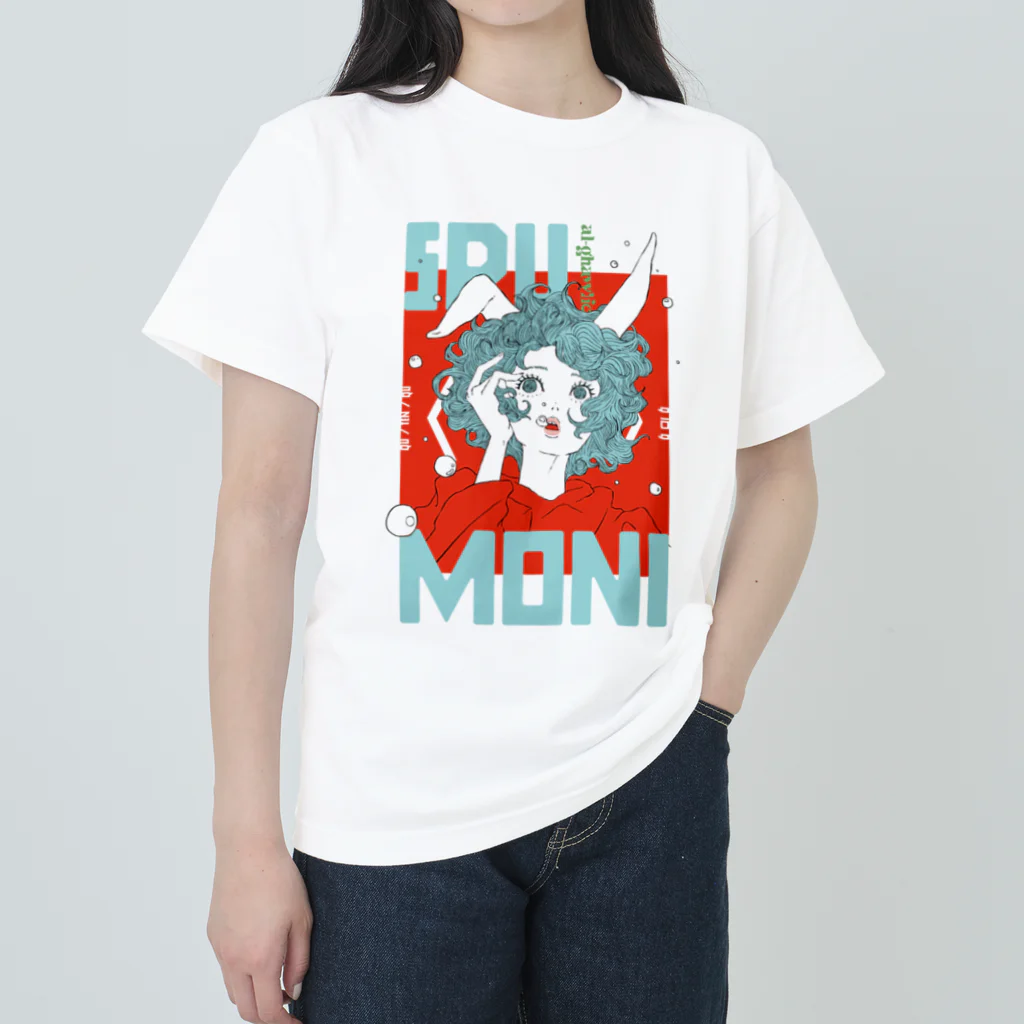 9 10 9（ qu / ten / qu ）のSPUMONI ヘビーウェイトTシャツ