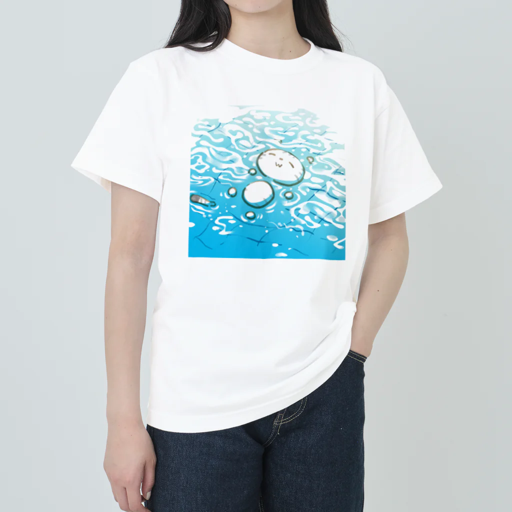 漫画工房クロノスの水風呂ラブ ヘビーウェイトTシャツ