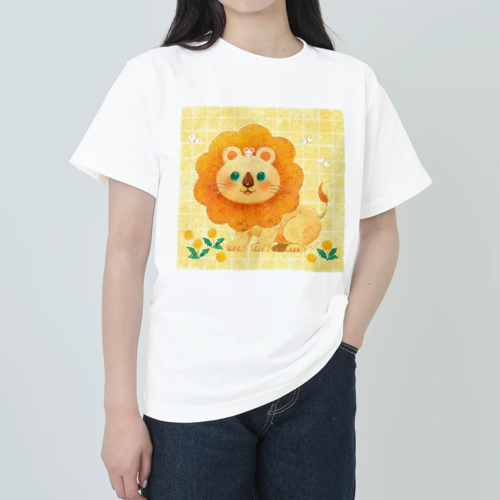 Yukie Shiratori (しらとり ゆきえ)のライオン君とネズミ君 Heavyweight T-Shirt