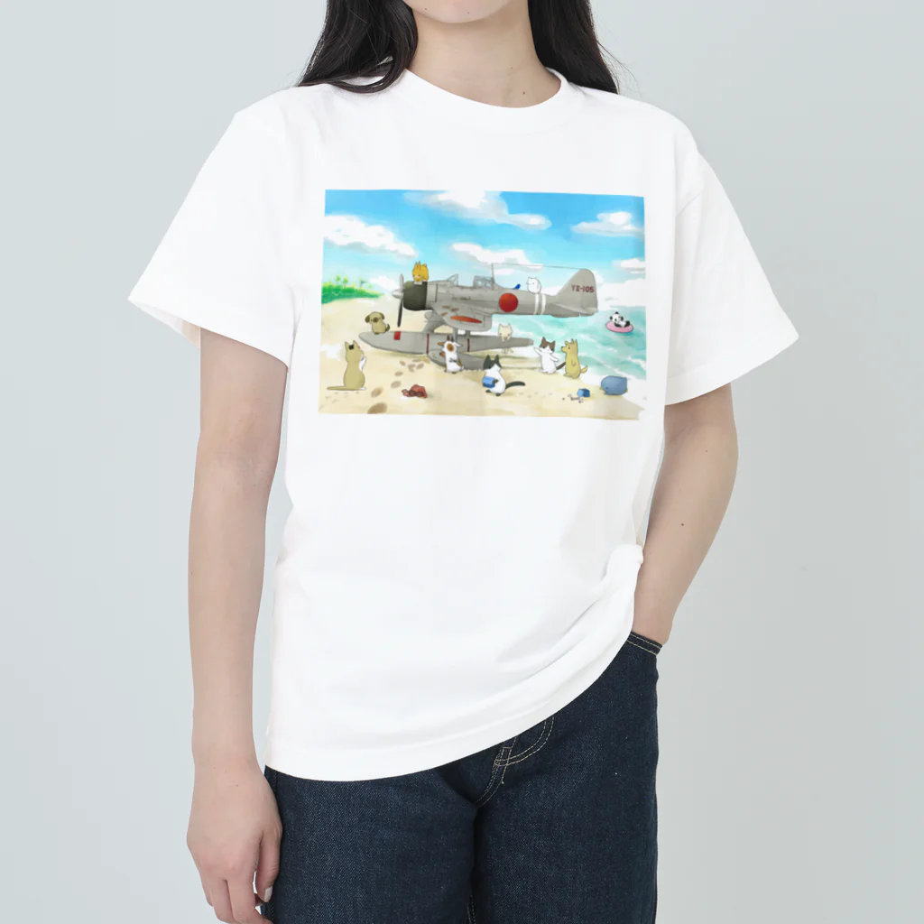 Kurobe-22のどうぶつさん ヘビーウェイトTシャツ