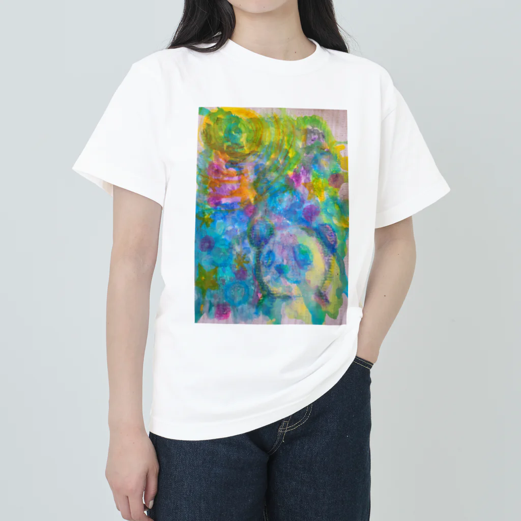 arisa_saryu369のパンダの願い Heavyweight T-Shirt