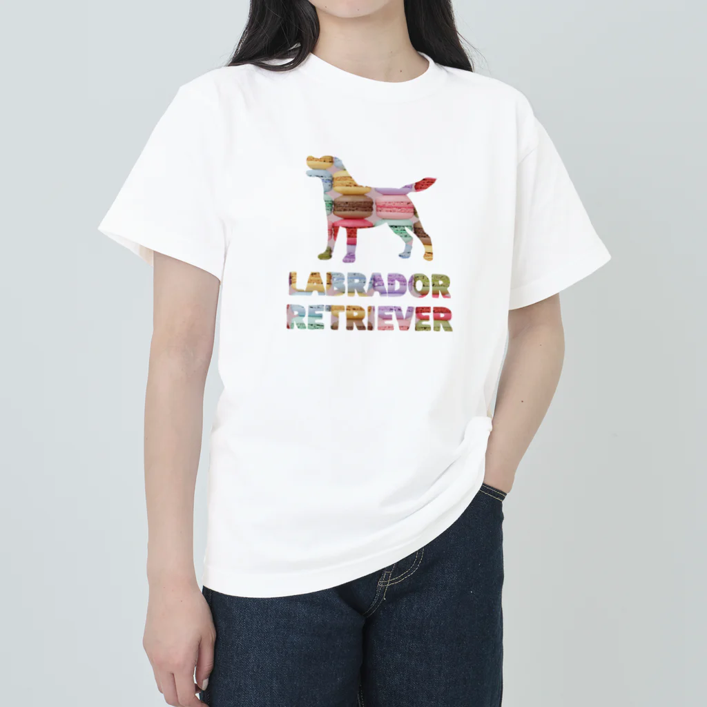 onehappinessのラブラドールレトリバー　マカロン Heavyweight T-Shirt