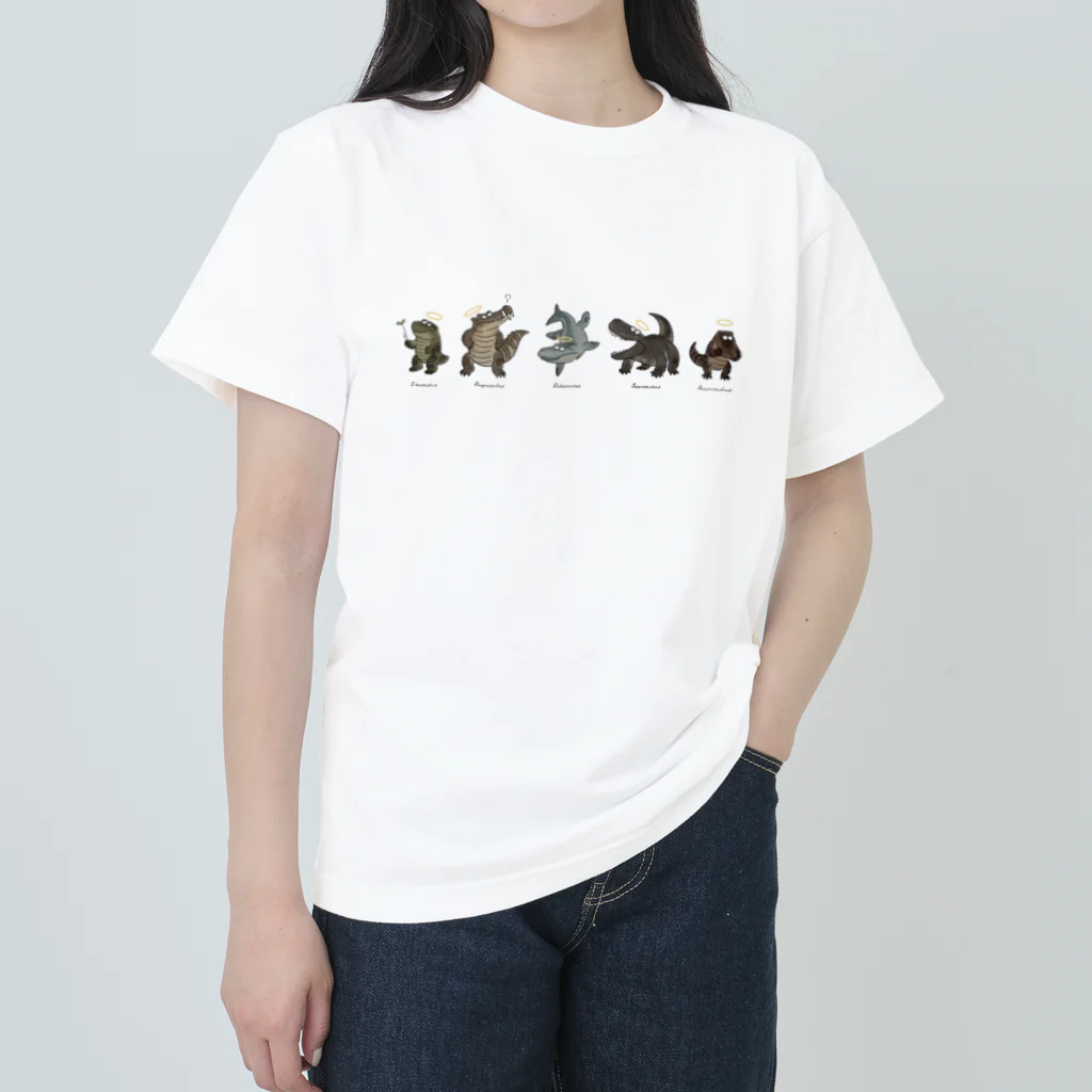 あめみやの先輩ワニたち ヘビーウェイトTシャツ