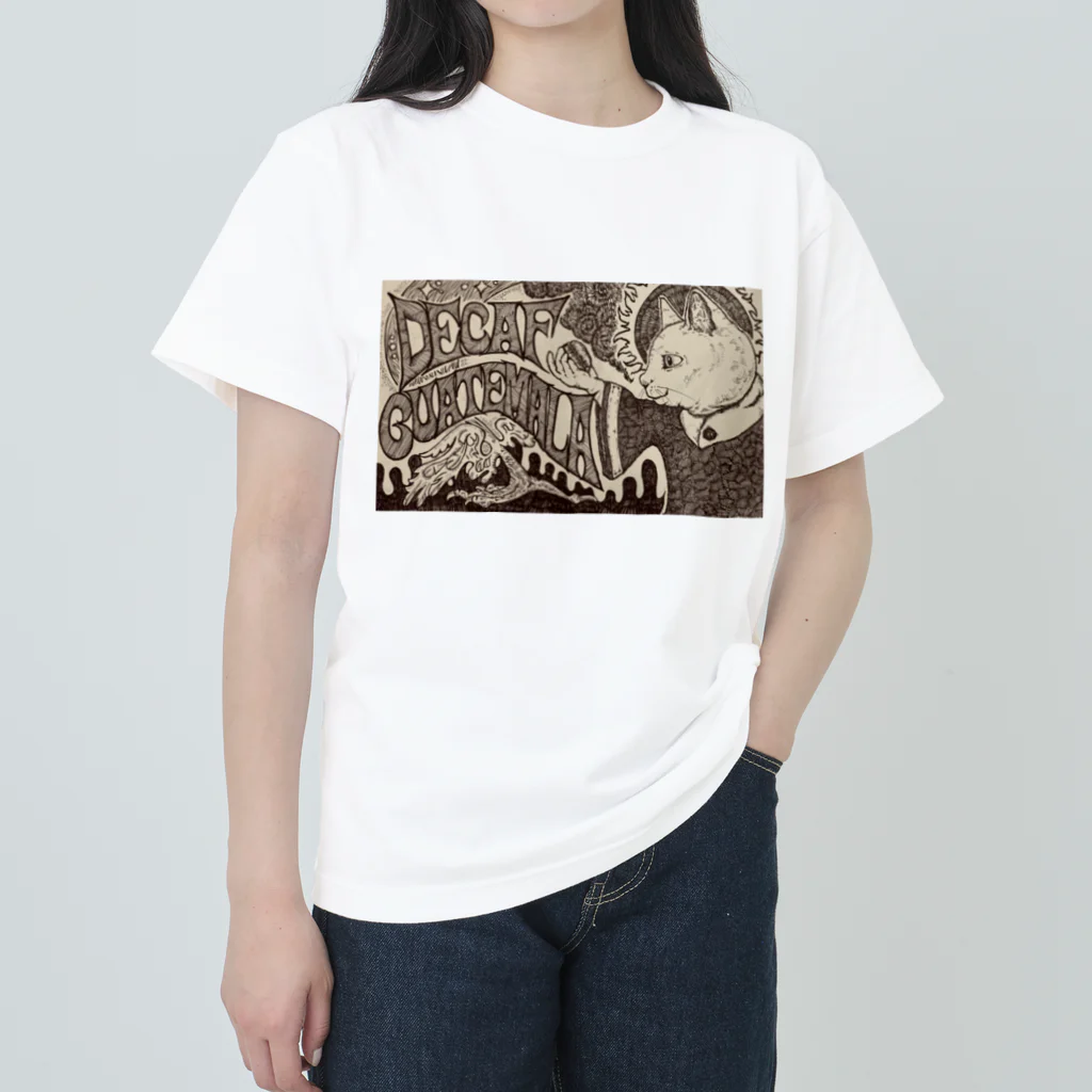 COAL TAR MOONの珈琲のカミサマ(2020年・ほさかまき作品) ヘビーウェイトTシャツ