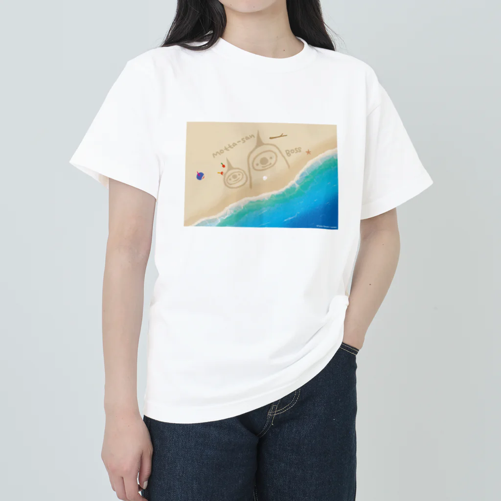 たまひろみShopの海辺のモッタさん Heavyweight T-Shirt