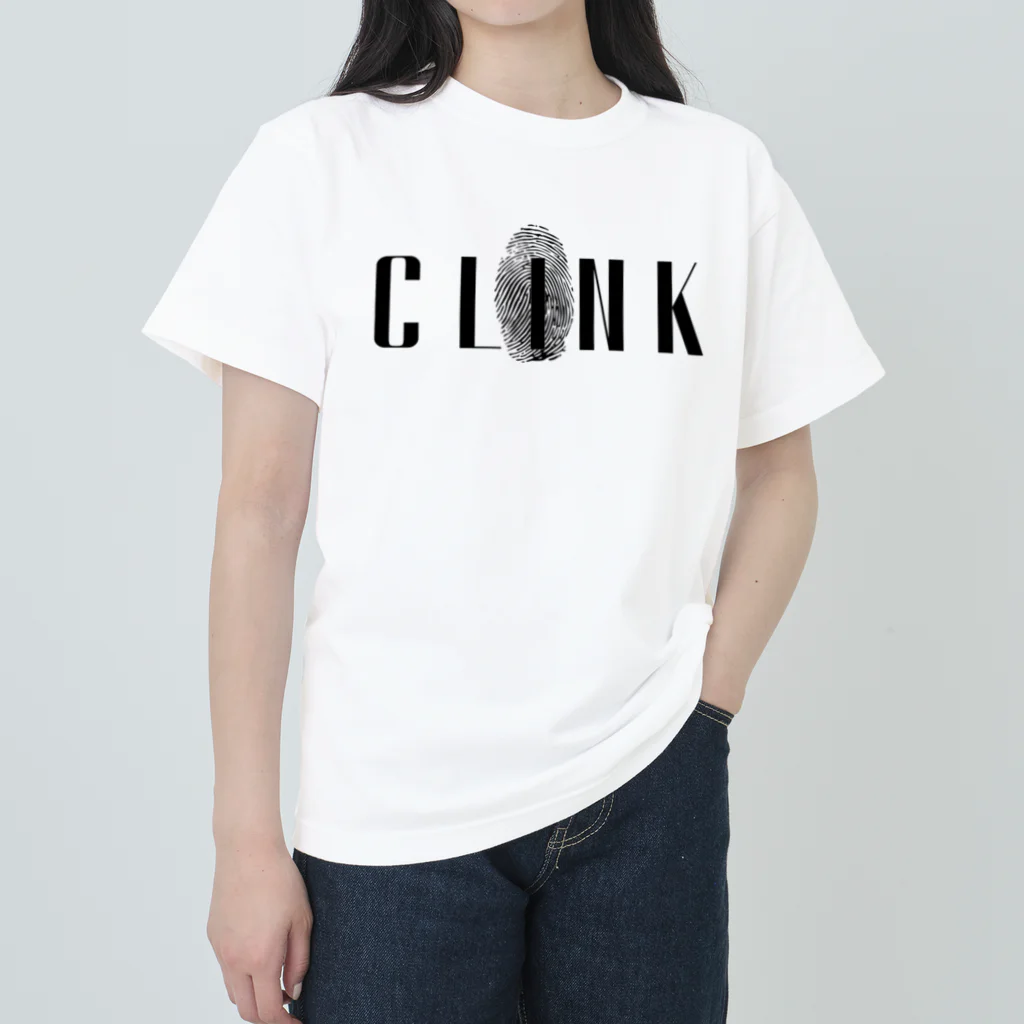 CLINK_officialのCLINK旧LOGO2 ヘビーウェイトTシャツ