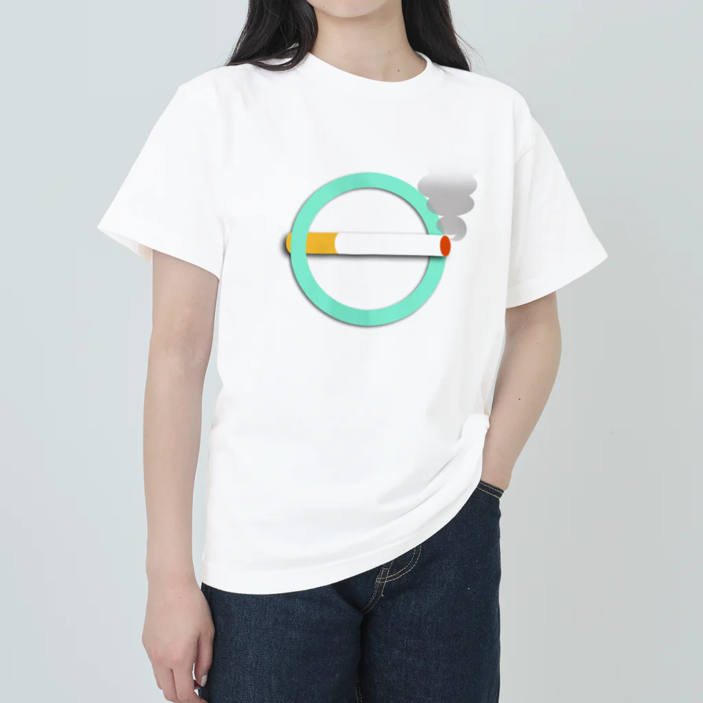 下田村の喫煙マーク Heavyweight T-Shirt