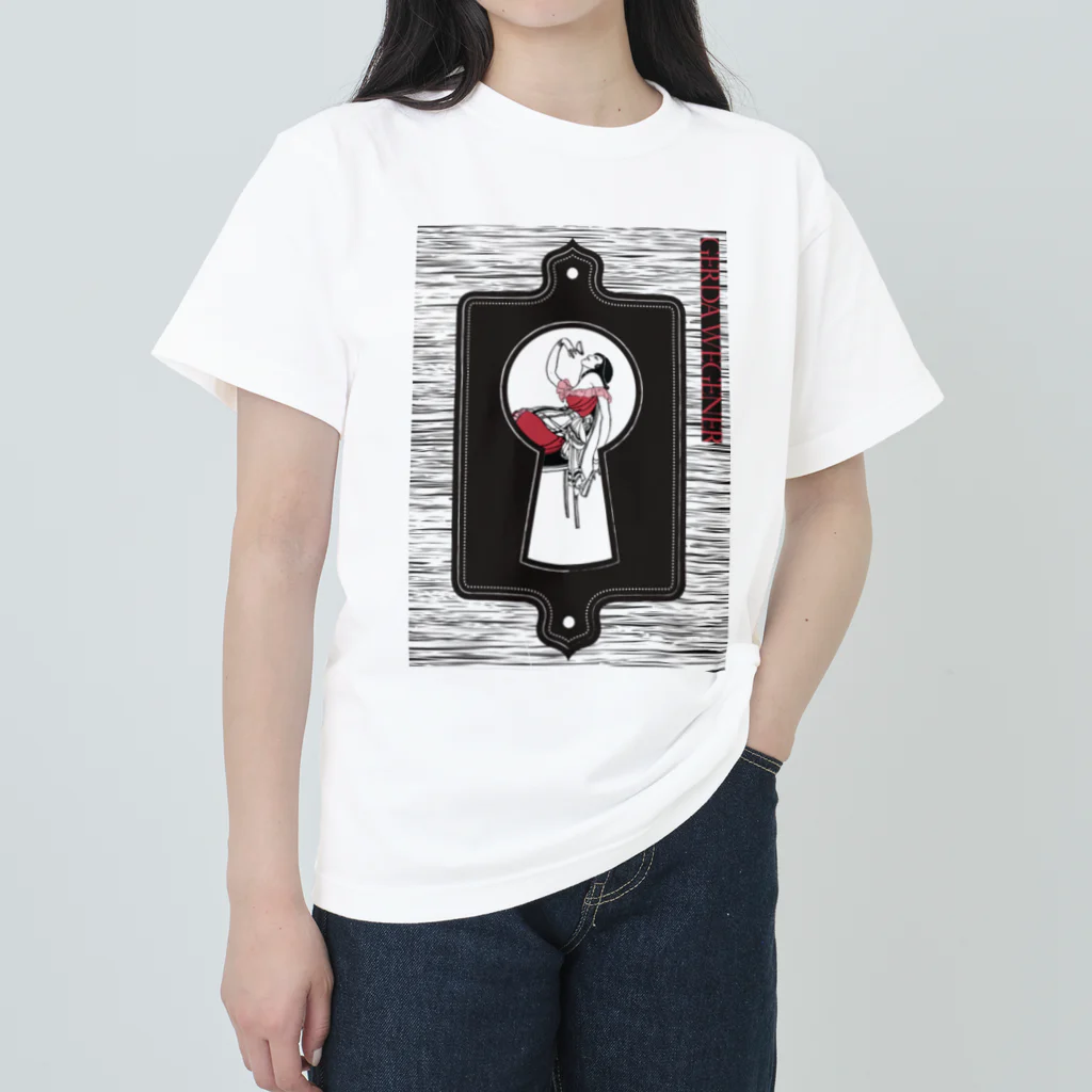 Cordelia　SUZURI分室のGERDA  "key hole" ヘビーウェイトTシャツ