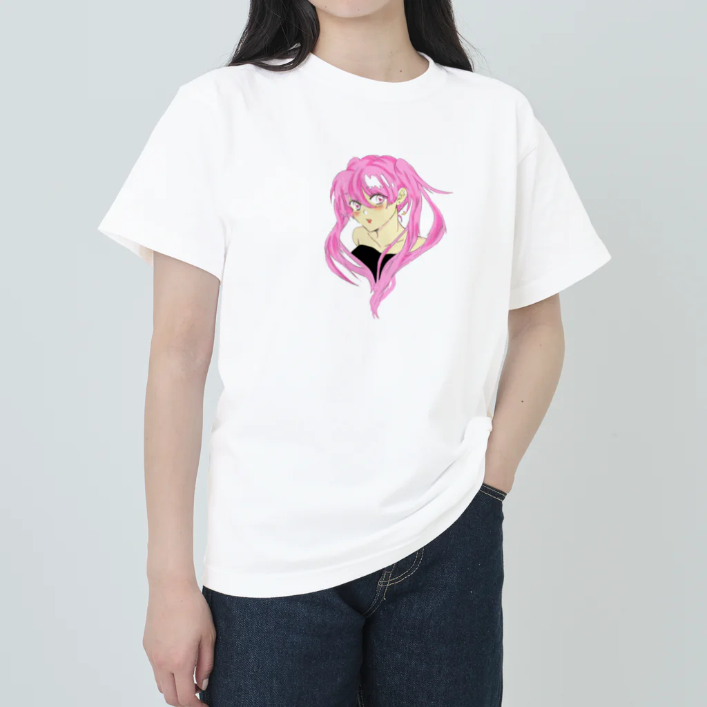 todotoraのサイケな美少女 ヘビーウェイトTシャツ