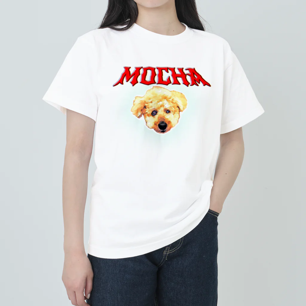 あかほの孝行犬のロックTシャツ-Ｂ ヘビーウェイトTシャツ