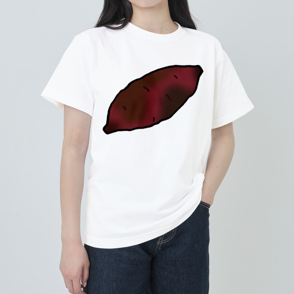 脂身通信Ｚの【両面プリント】のぼり旗♪焼きいも1911 Heavyweight T-Shirt