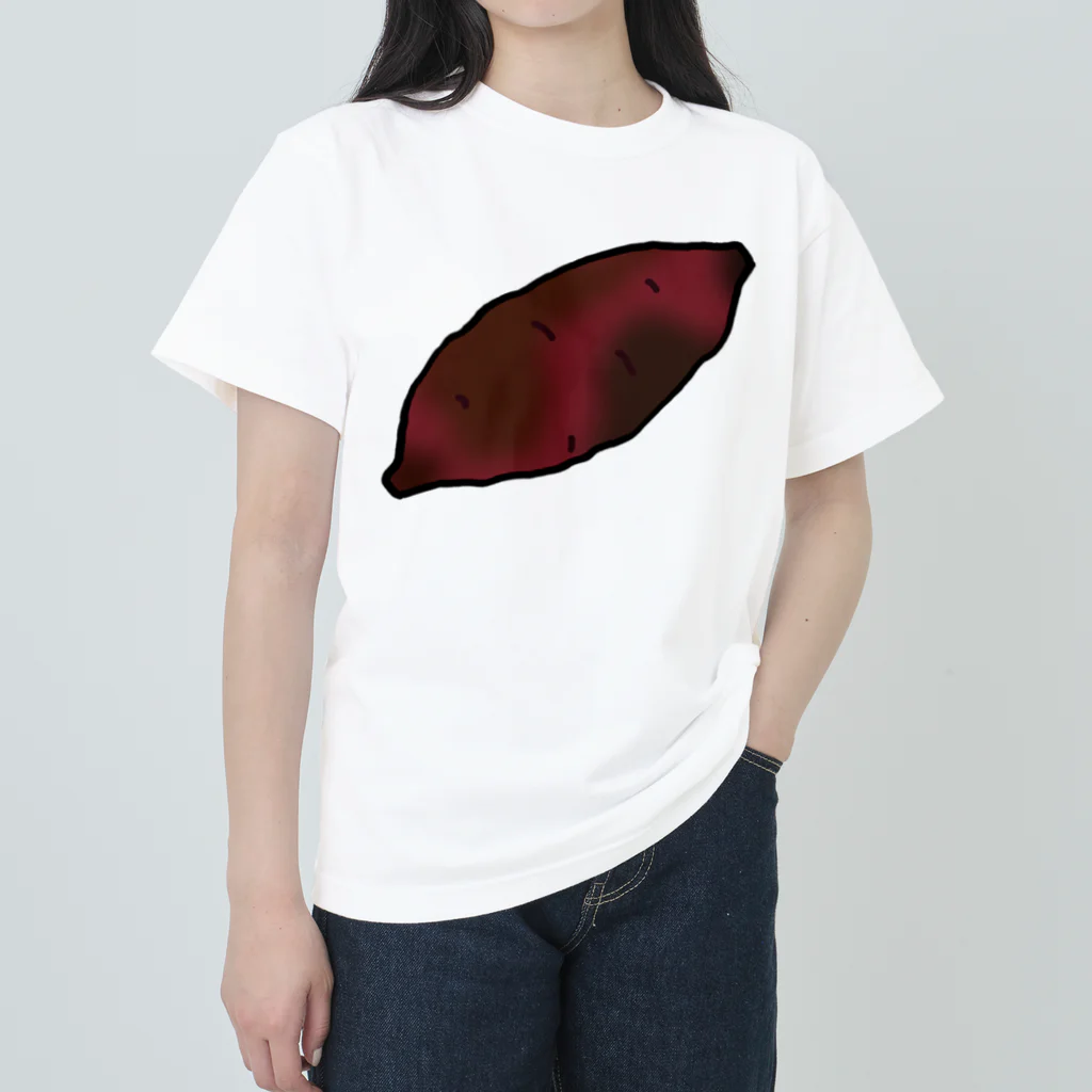 脂身通信Ｚの【両面プリント】のぼり旗♪焼きいも1911 ヘビーウェイトTシャツ