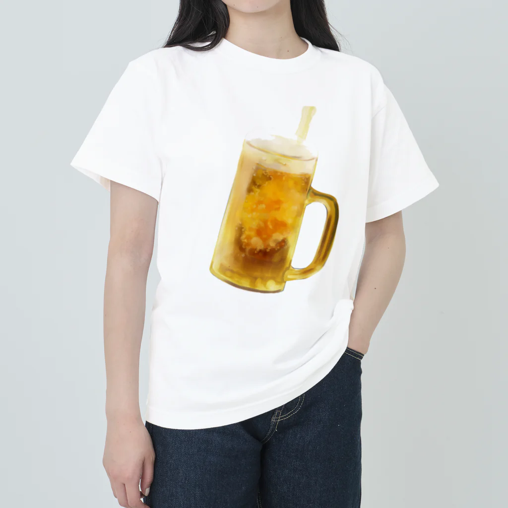 夏だ！ビールだ！のシュワー！！ ヘビーウェイトTシャツ